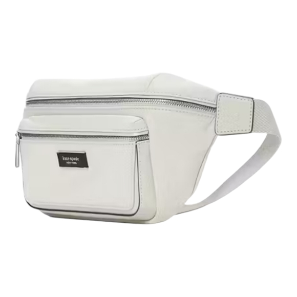 Kate Spade Sam Icon Stony Off White Nylon Medium Belt Bag - Picture 2 of 9